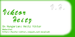 viktor heitz business card